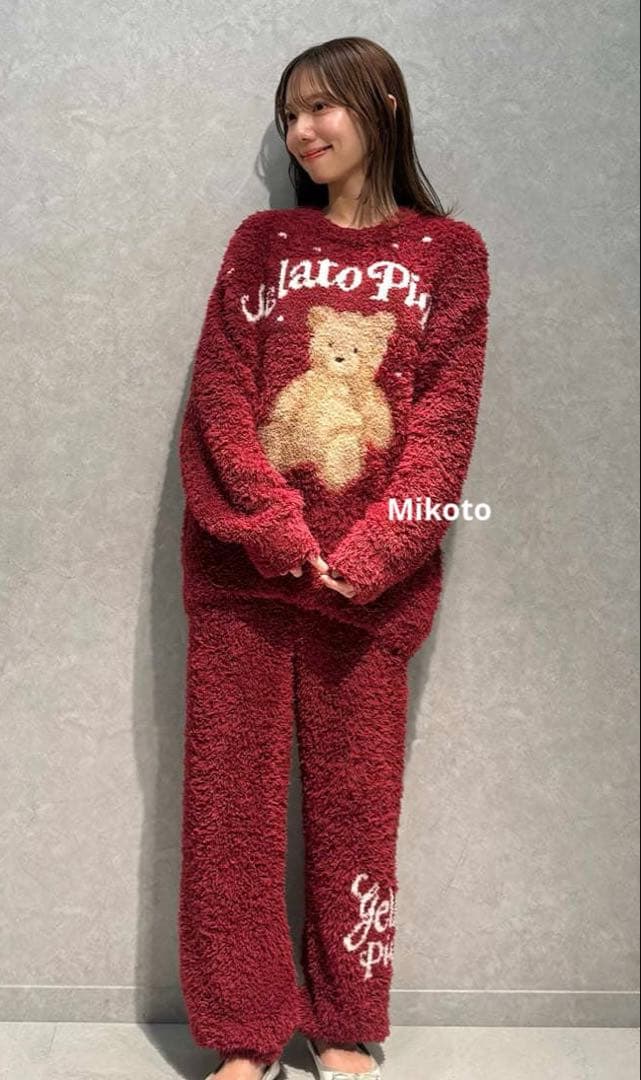 ジェラートピケ【HOLIDAY】ベアジャガードプルオーバー&ロングパンツ未開封