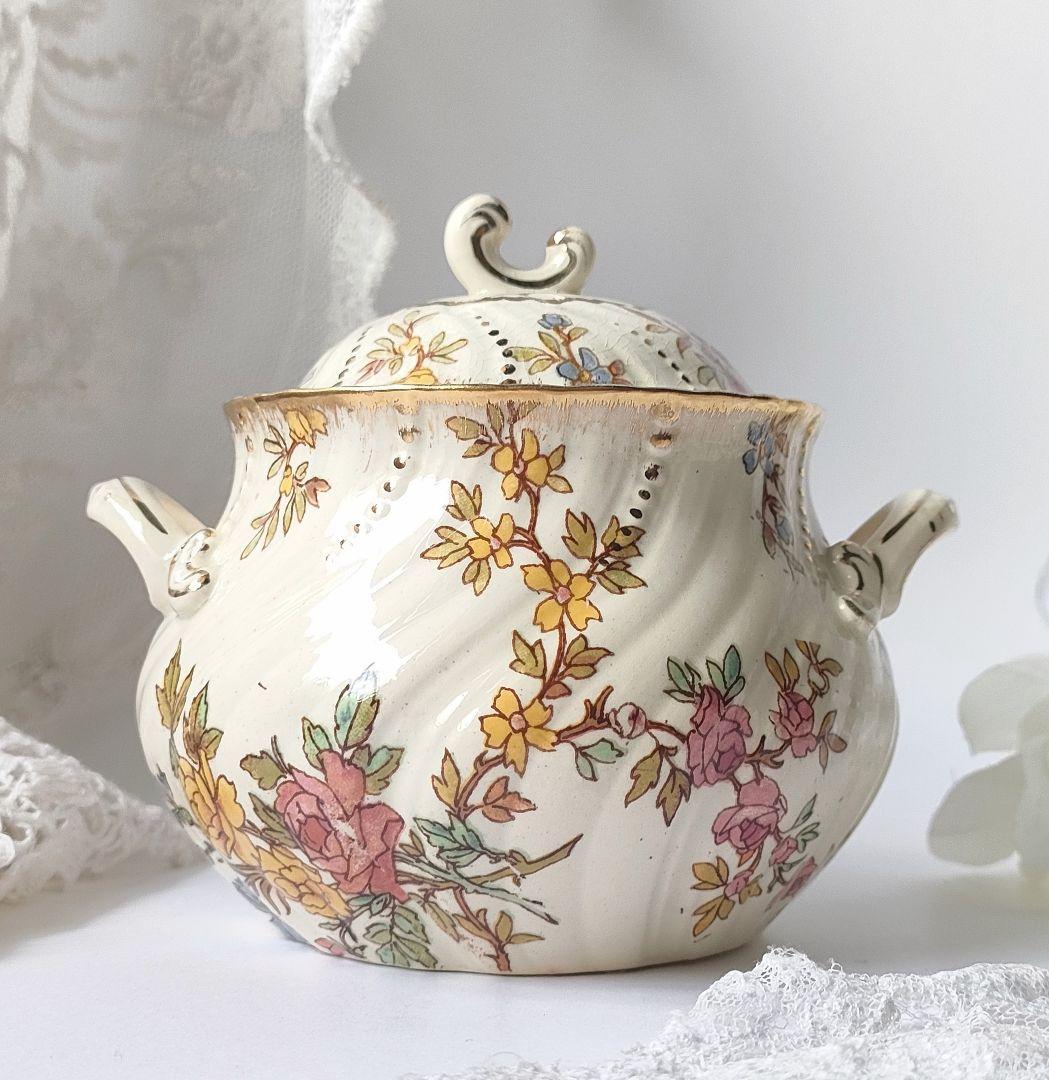 希少　美品　サルグミンヌ　ルイ15世　シュガーポット　フランスアンティーク