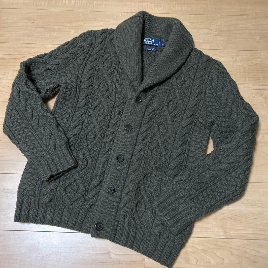 Polo by Ralph Lauren ☆ケーブルニットカーディガン☆サイズL