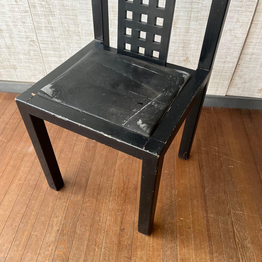 【アンティーク】木製 ハイバックチェア ヴィンテージチェア 椅子 古民家 古家具