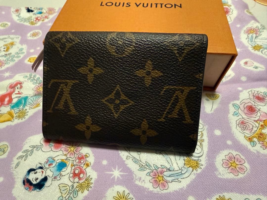 ルイヴィトン ポルトモネロザリ ピンク※イニシャル刻印あり