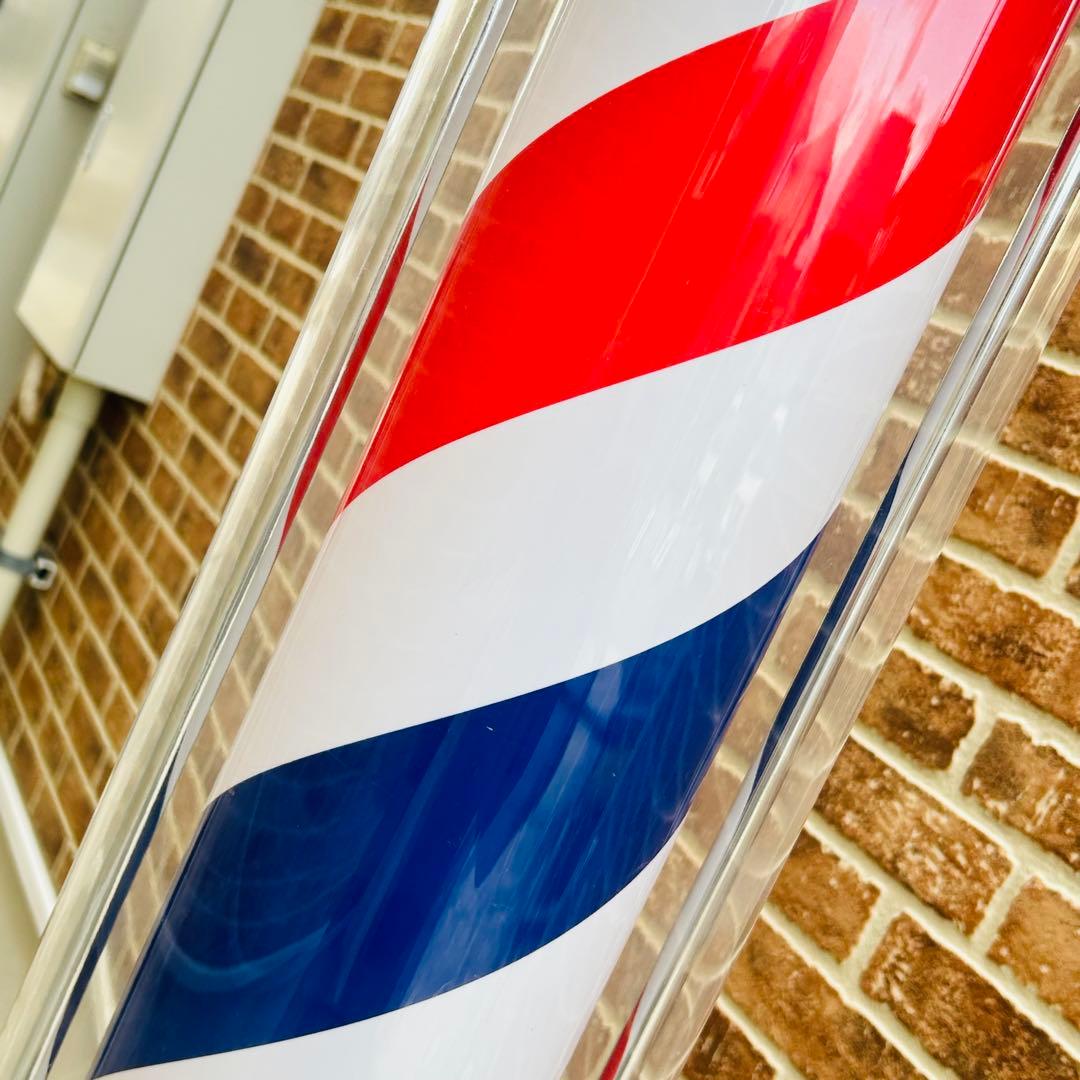 【動作ok】喜田アイディア サインポール 理容室 美容室 床屋 業務用