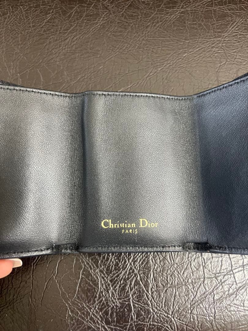 Dior CDロゴ ブラック 三つ折り財布