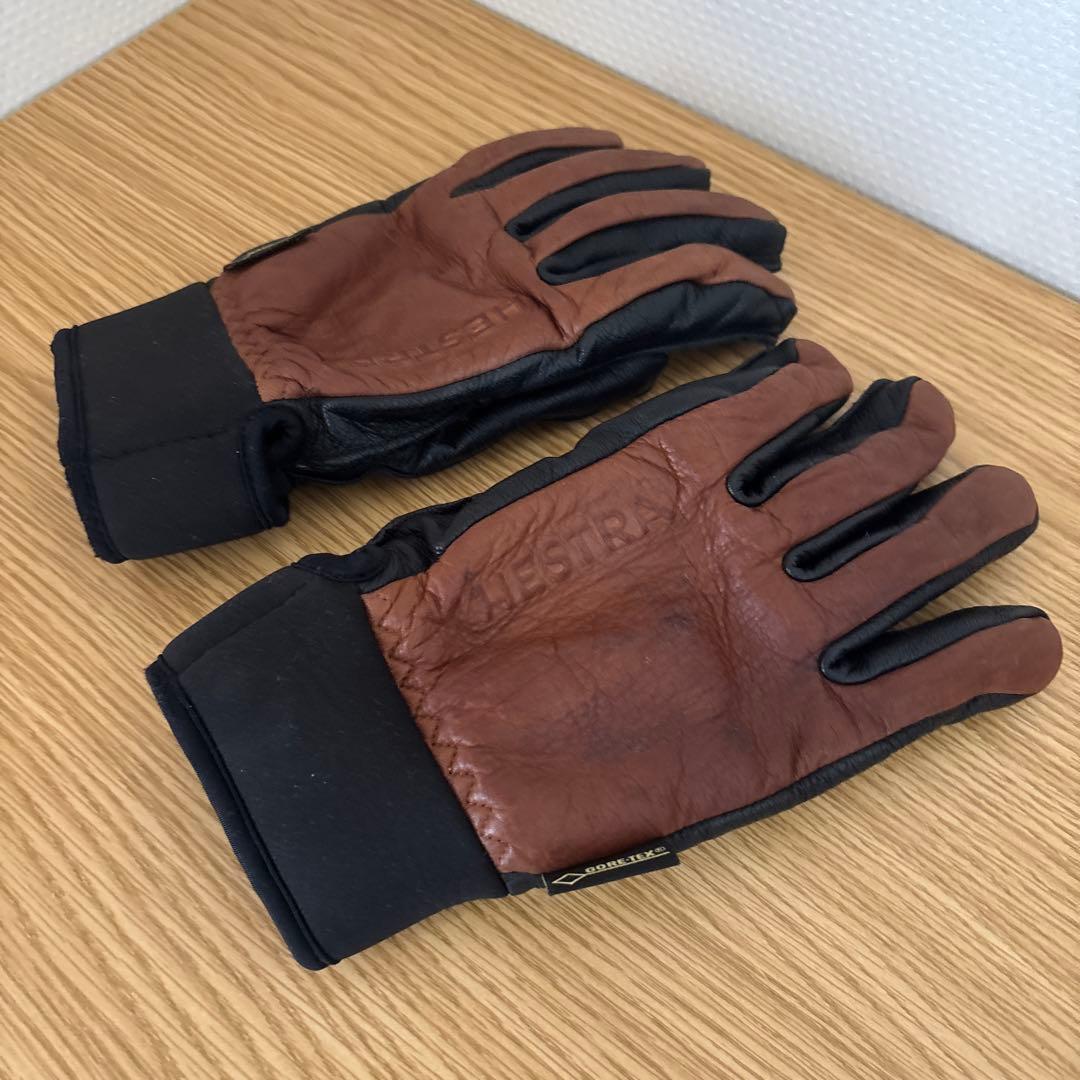 Hestra レザーグローブ サイズ８ブラウン