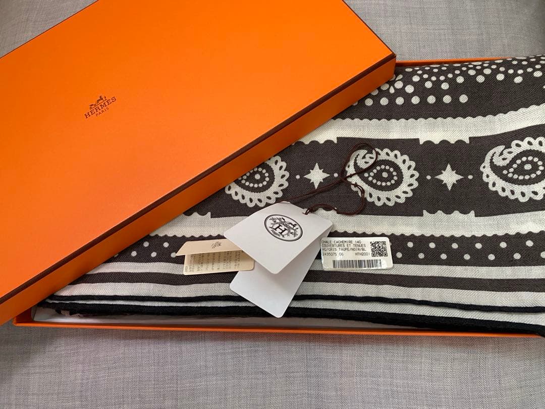 エルメス カシシル カレジェアン 馬着 カシミヤシルク