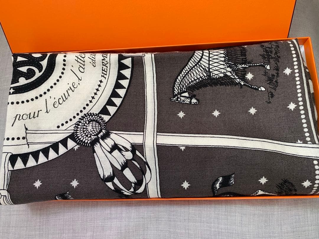 エルメス カシシル カレジェアン 馬着 カシミヤシルク