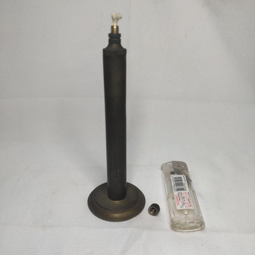 オイルランプ 銅製 携帯可能 骨董 未使用 蝋燭変わり コレクター放出 珍品