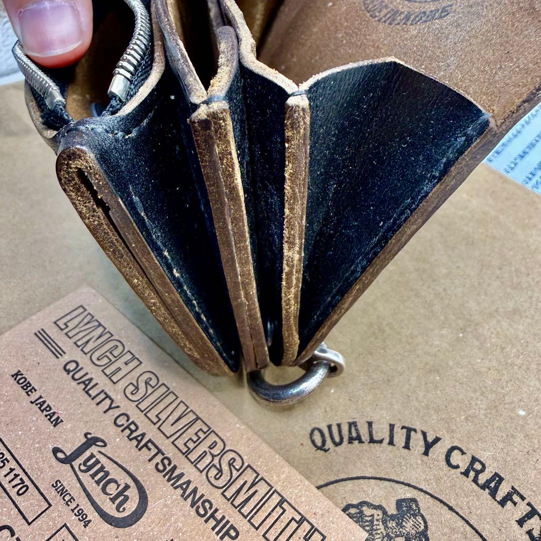 ギャラ付き　リンチシルバースミス　レザーウォレット　財布