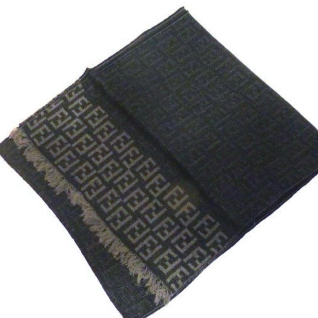 FENDI フェンディ ズッカ柄 ウール マフラー　ストール メンズ レディース