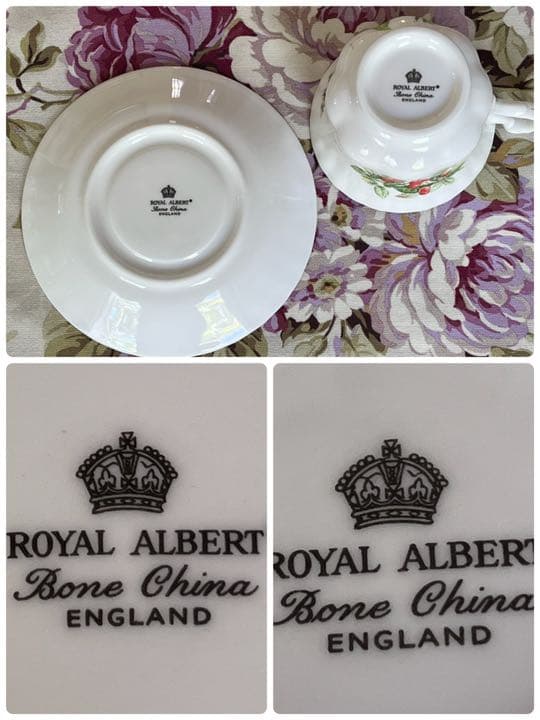 【英国ビンテージ】ロイヤルアルバート★Red Berry★C/S