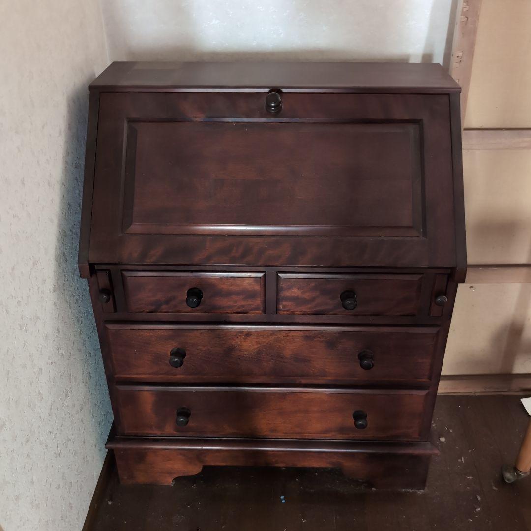 ビューロー　ライティングデスク　チェスト