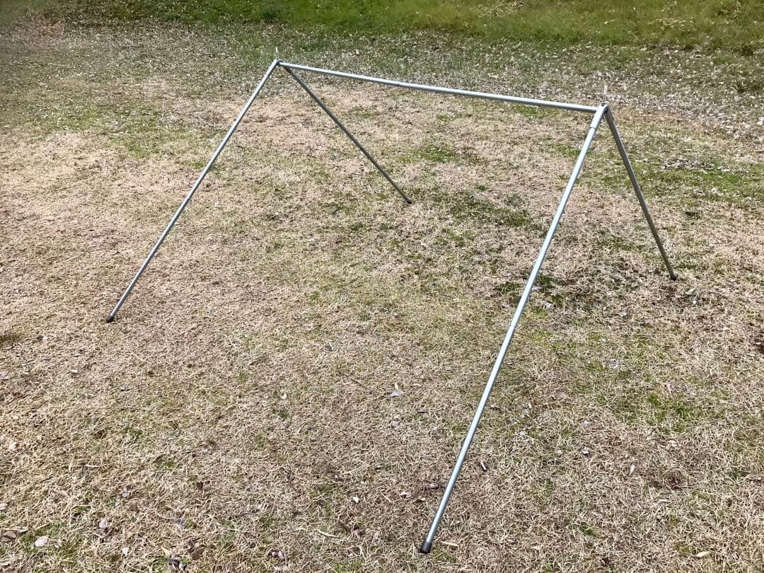 取説付《テンマク大炎幕 仕様》二股フレーム＋棟ポール　らくらく設営快適空間