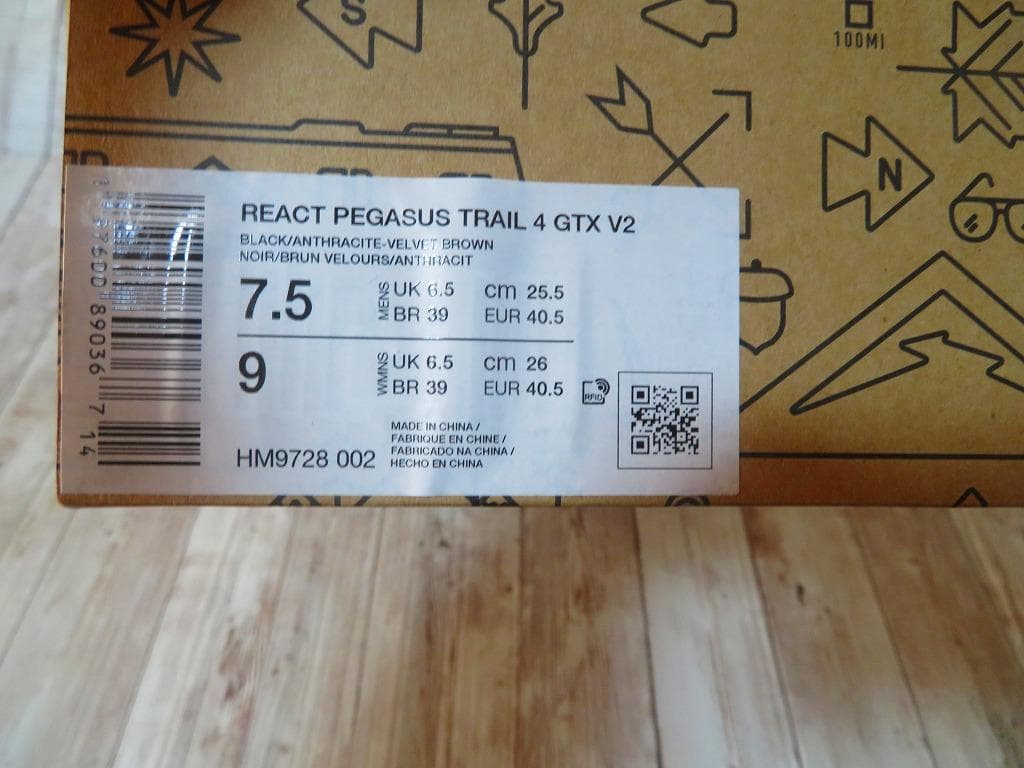 ★新品★NIKEナイキ ペガサストレイル 4 GTX V2【25.5㎝】