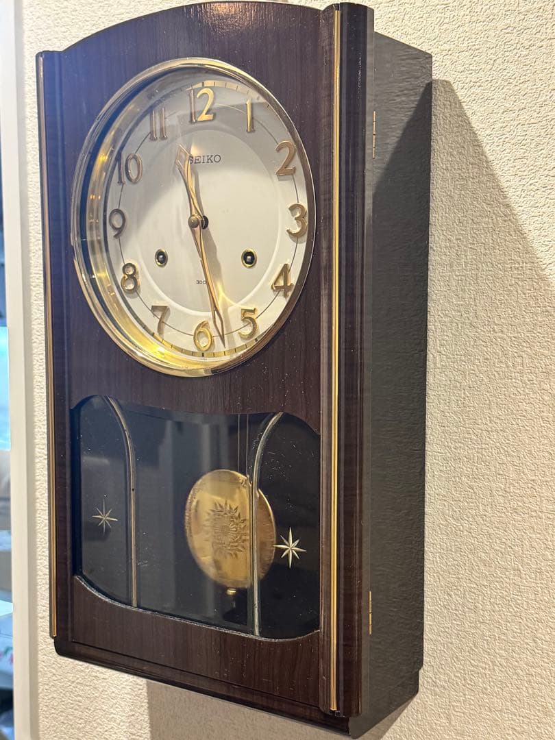 SEIKO 30日巻　ゼンマイ時計　機械時計　箱時計　4P404 ジャンク品