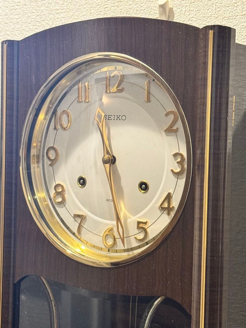 SEIKO 30日巻　ゼンマイ時計　機械時計　箱時計　4P404 ジャンク品