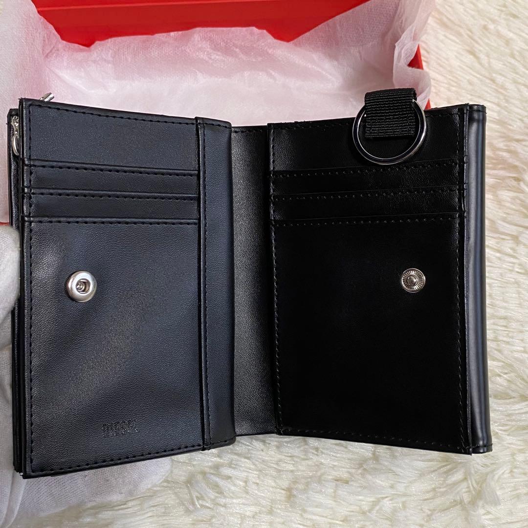✨美品✨DIESEL 2つ折り財布 ブラック ロゴ ディーゼル 財布 黒 Dロゴ