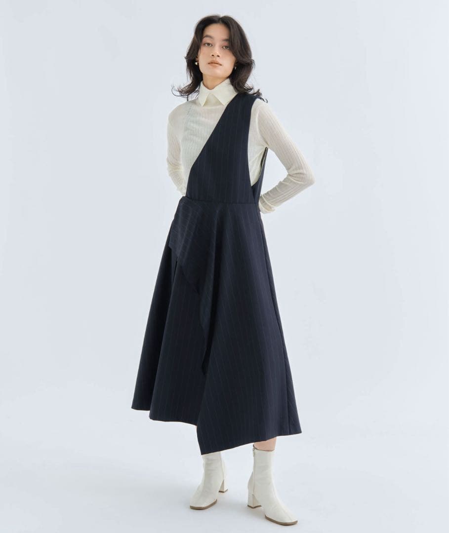 【UJOH/ウジョー】One Shoulder SKT/ワンショルダースカート