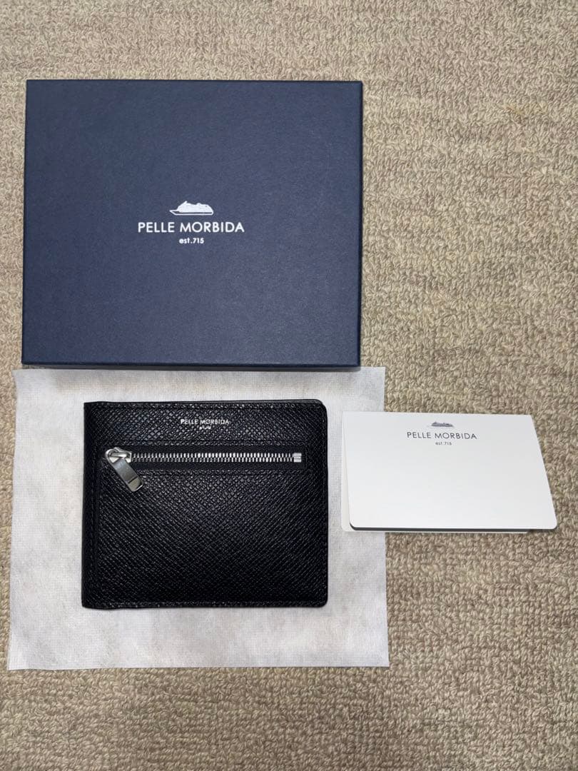 【極美品】PELLE MORBIDA ペッレモルビダ財布 PMO-BA329 黒