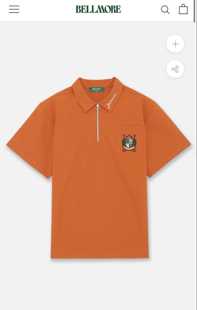 BELLMORE ゴルフハーフジップシャツ