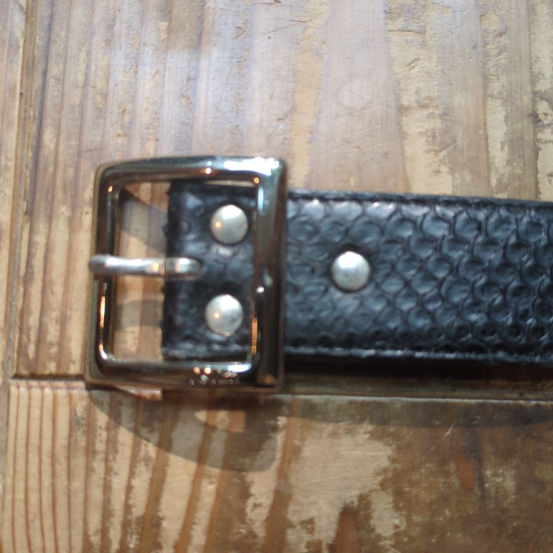 visvim パイソンベルト ブラック