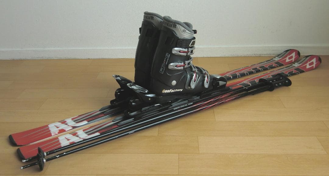 ■■送料無料■VOLKL■メンズスキーセット■板156靴26.5■メンテ付■■