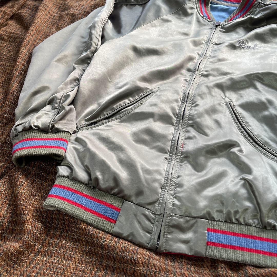 90's~ DIESEL スカジャン 牡丹 燕 鯉 梅 リバーシブル M相当