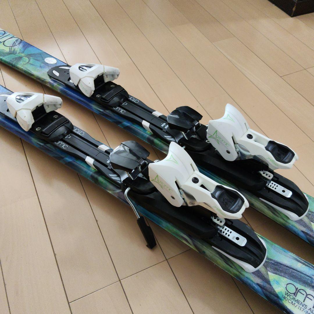 Atomic スキー板 140cm レディース バインディング付き