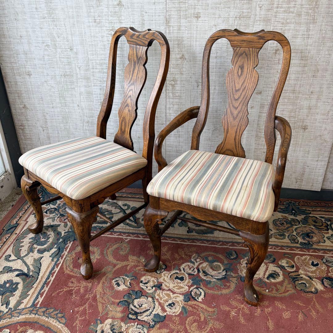 USA製 オリバーアメリカ レッドオーク材 ベントウッドチェア アームレスチェア