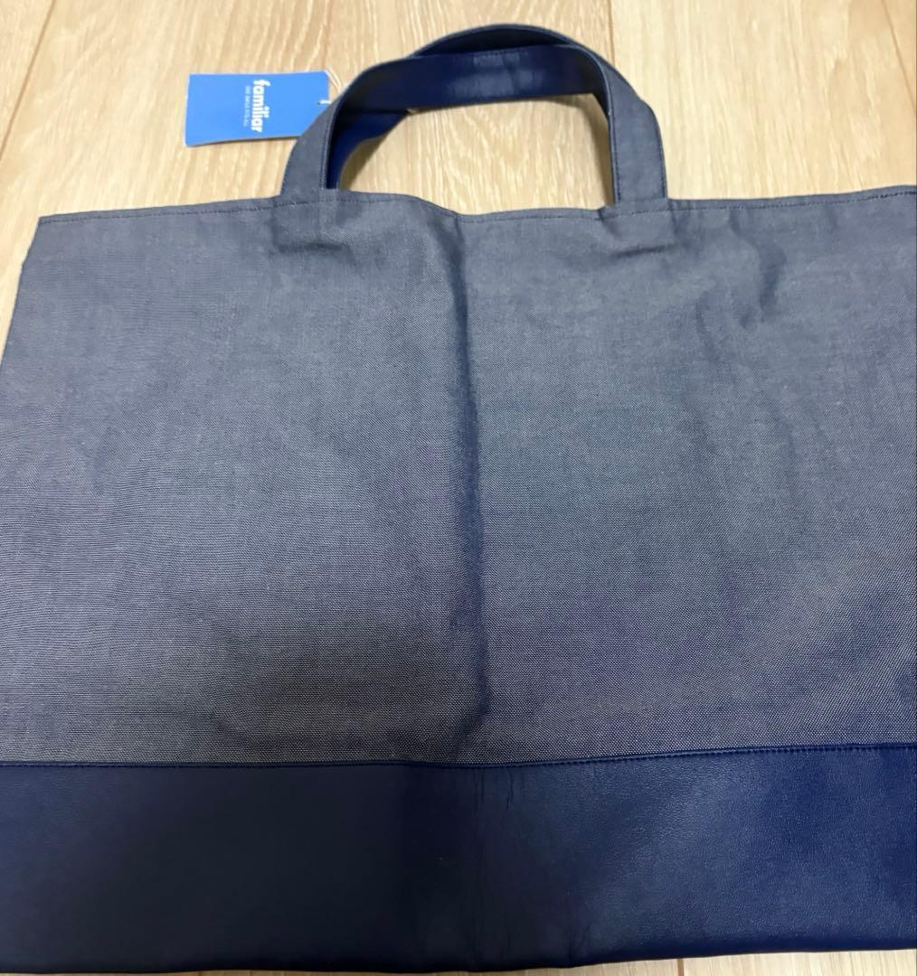 プ*ー様 familiar トートバッグ　デニムバッグ　ファミリア
