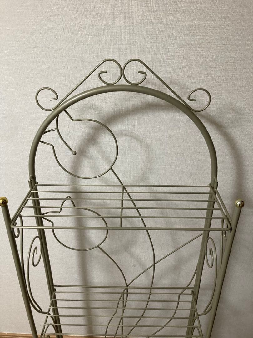 アイアン フラワースタンド ガーデンシェルフ 折りたたみ式 3段