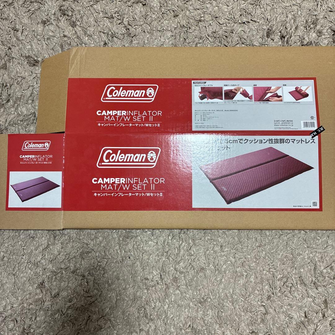アウトドア寝具 Coleman CAMPEINFLATOR MAT W SET II