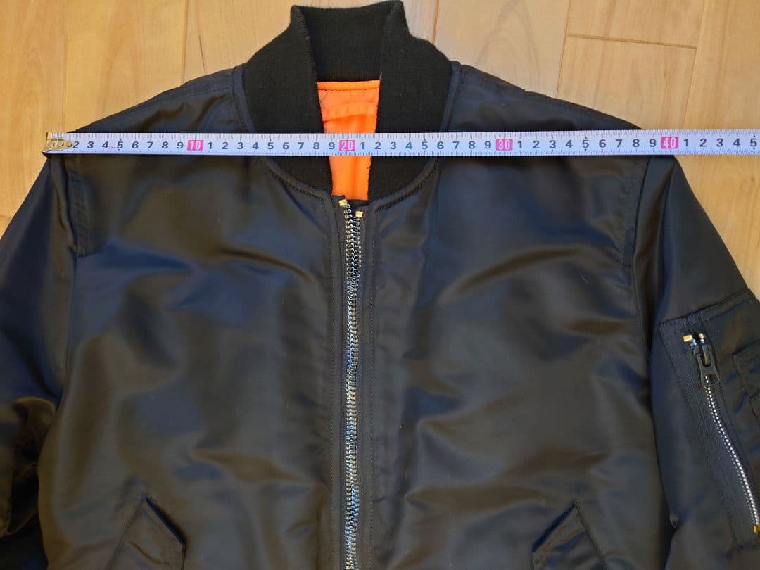 ALPHA(アルファ) MA-1 フライトジャケット ブラック　S