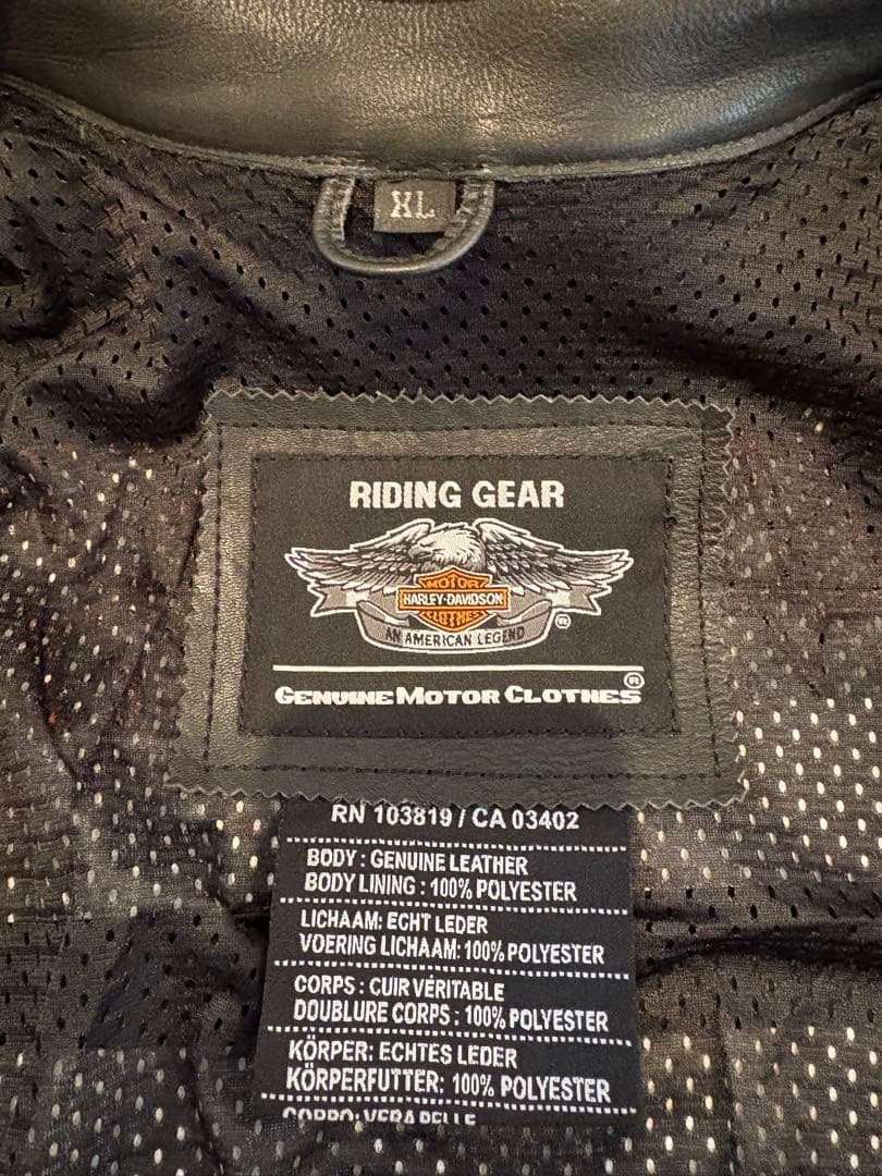 Harley-Davidson 純正レザーライダースジャケット