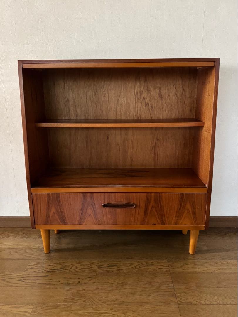 イギリス/ヴィンテージ/チーク材/ガラスキャビネット