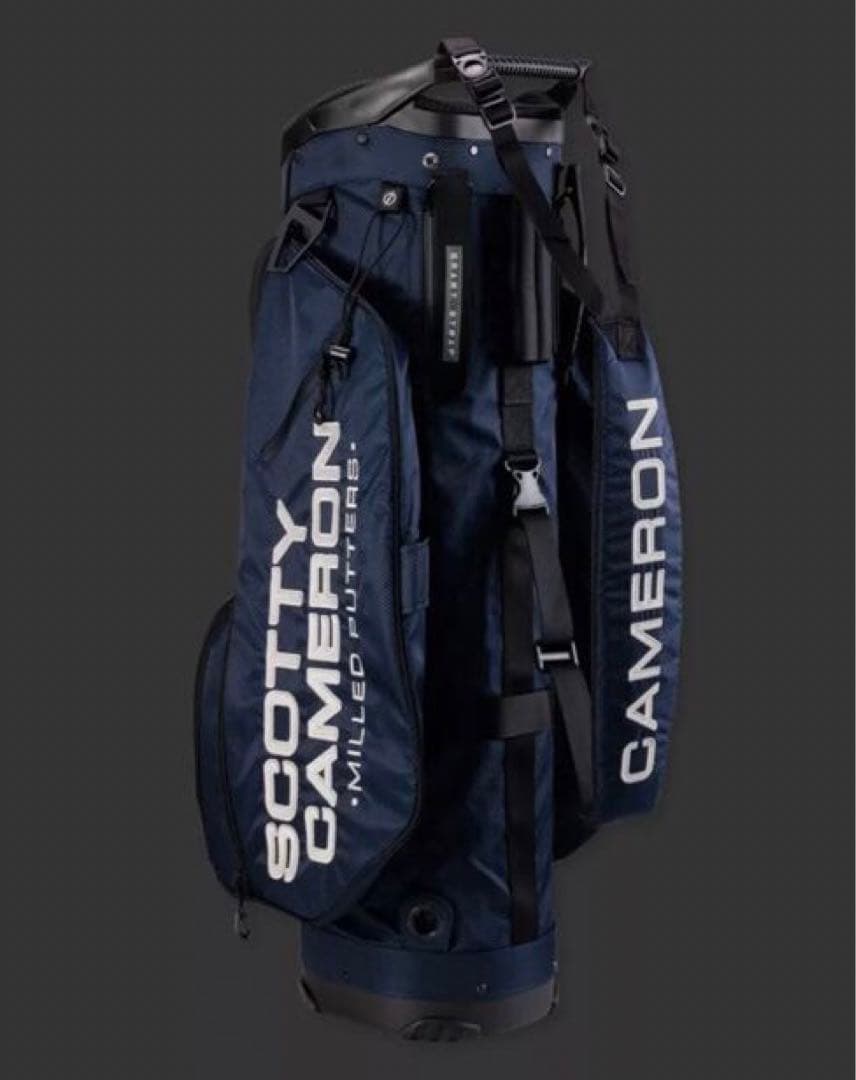 スコッティキャメロン　サークルT カートバッグ　ネイビー