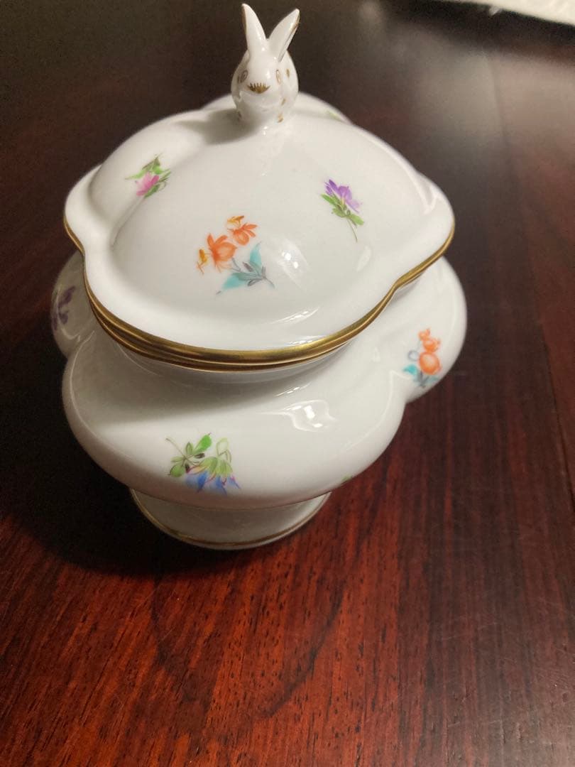 ヘレンド　うさぎボンボン入れ