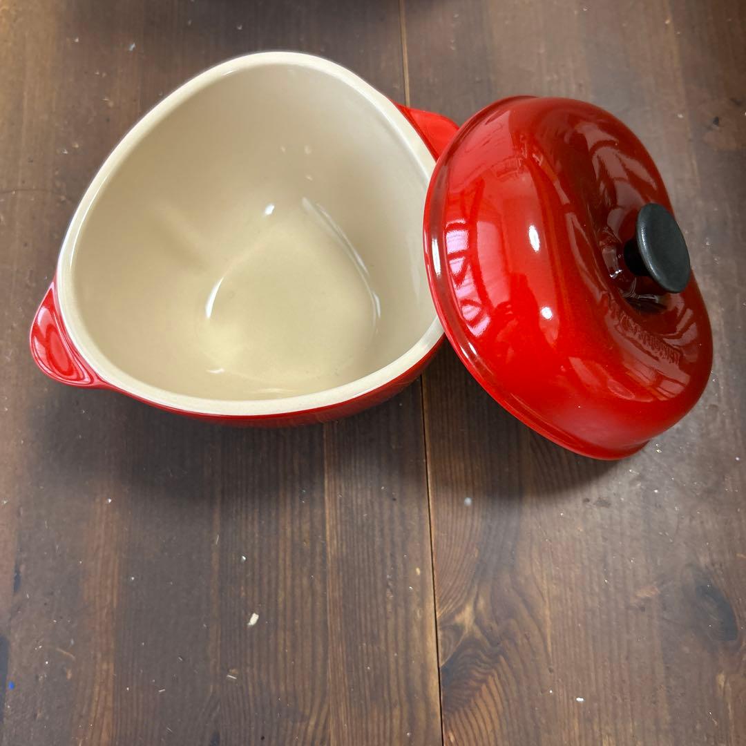 ル・クルーゼ　オーバル30㎝2枚　アップル　ココット　スプーンレスト　6点　廃盤