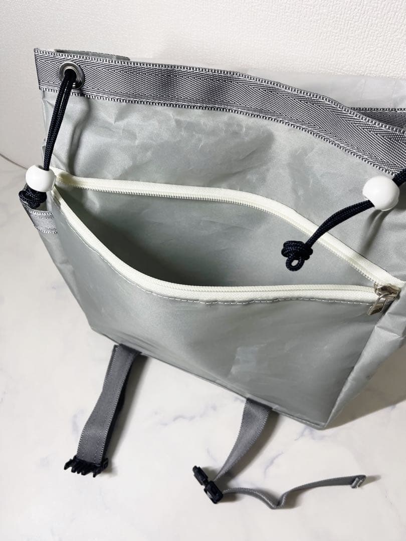 アキコJIB スクエア リュックバッグ セイルクロスバッグ 軽量 クジラ