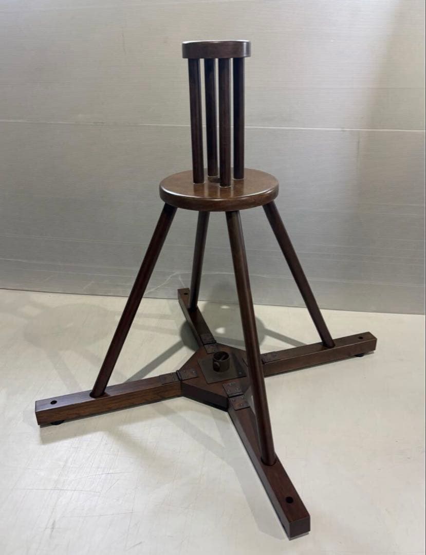 野天傘　野立傘　木製　スタンド　茶屋　立台　レトロ　アンティーク　組み立て式