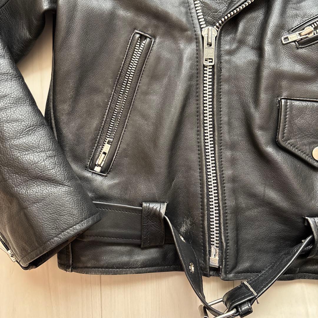 ナ*ホ様 ハーレー レザージャケット ライダース 本革 ブラック 黒 Harle