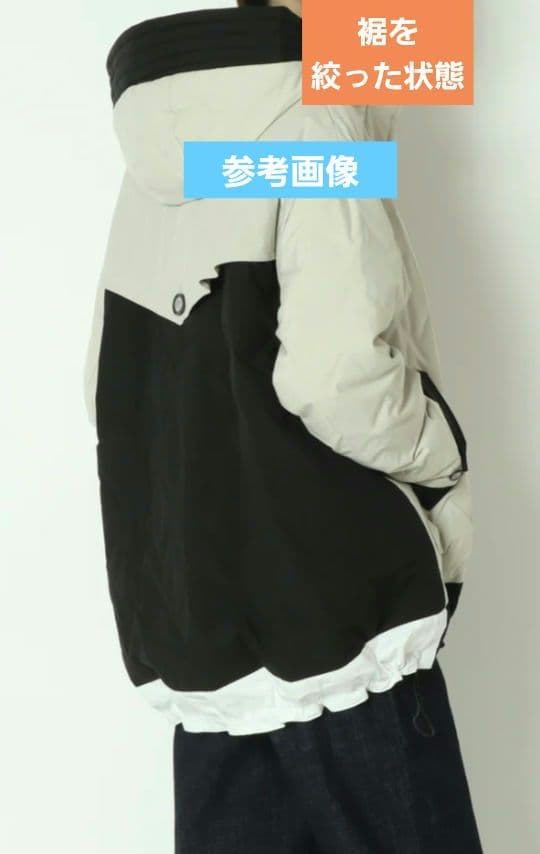 Risley バイカラー マウンテン ダウンジャケット リズレイ