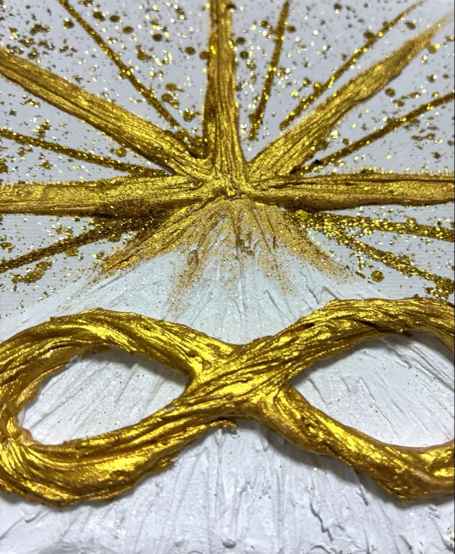 開運絵画　オリジナル　天使の羽根　龍の鱗