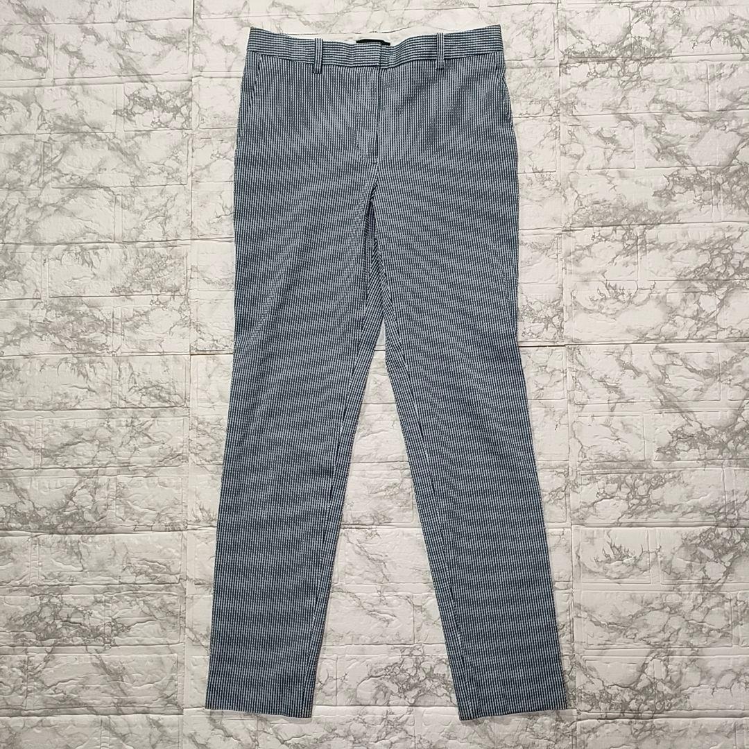 【未使用級】Theory セットアップスーツ シアサッカー チェック ブルー S