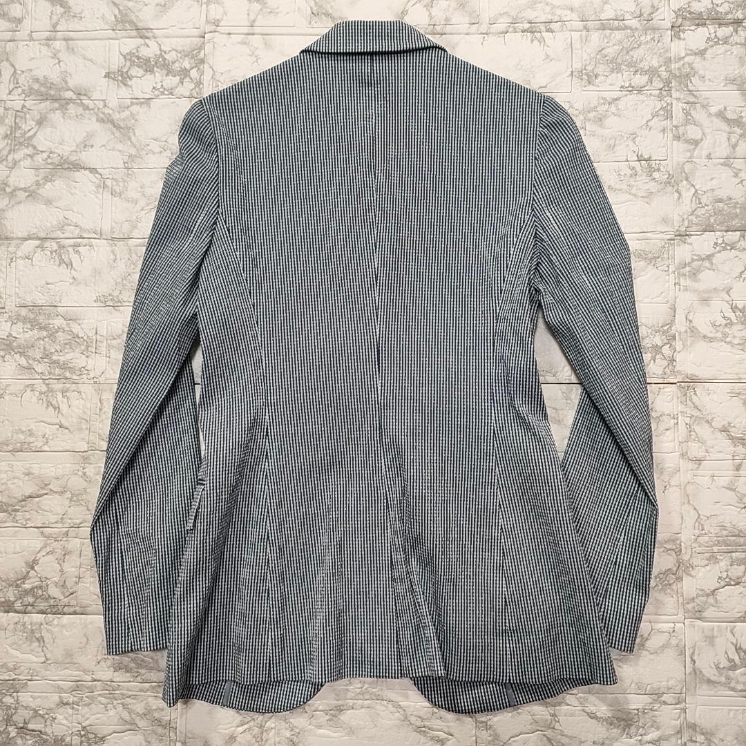 【未使用級】Theory セットアップスーツ シアサッカー チェック ブルー S