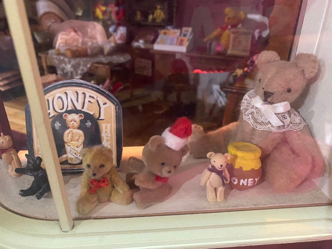 希少 特大 作家さん ドールハウス テディベア 手芸屋さん ミニチュア