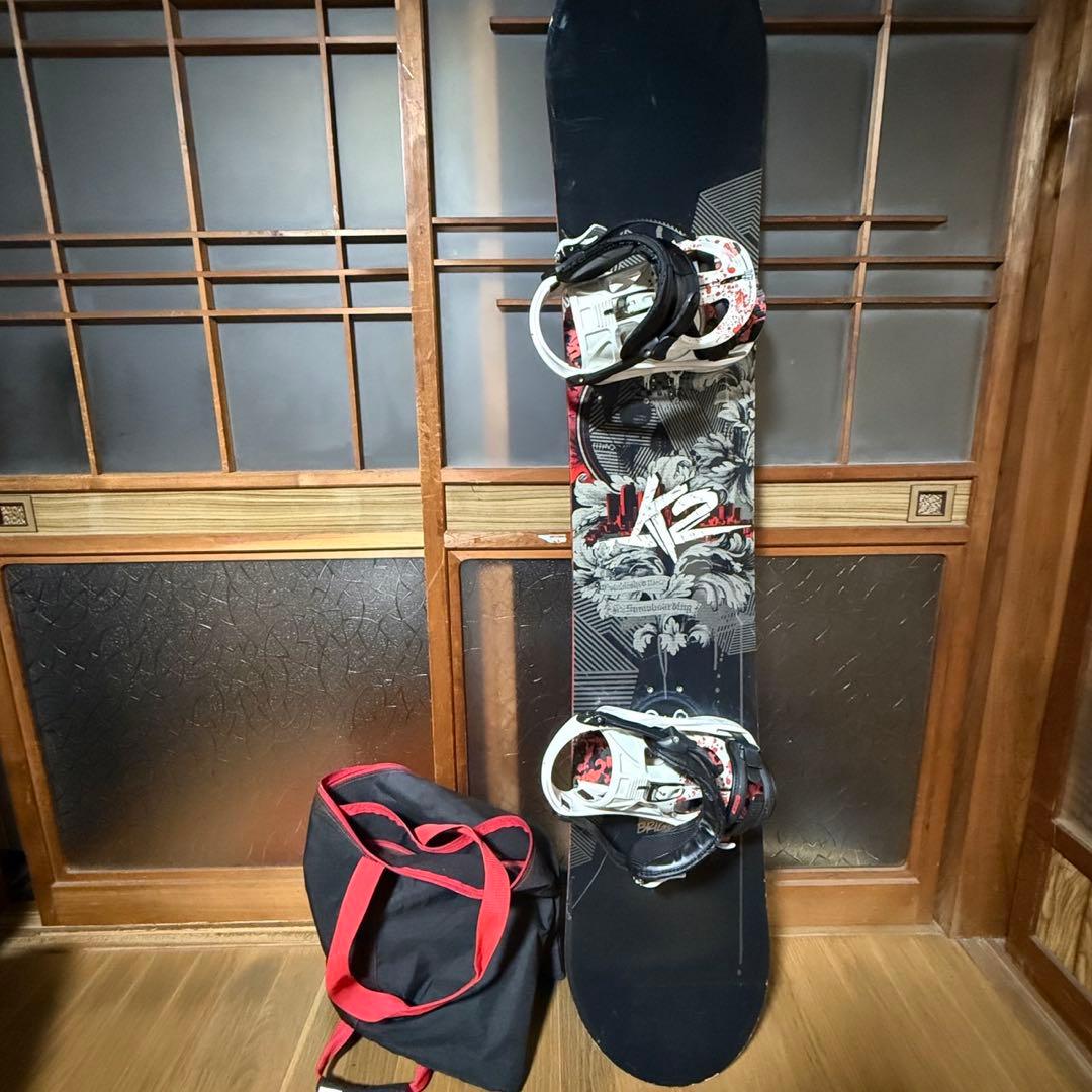 【美品】K2 スノーボード　ビンディング　セット　ケース付き
