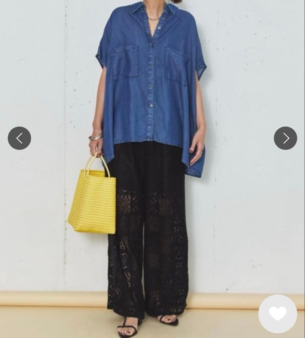 DOUX ARCHIVES ソフトデニムフレンチシャツ　BLUE