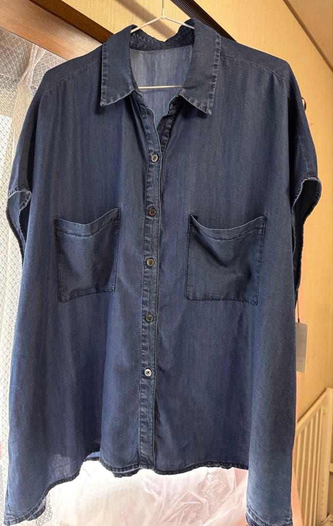 DOUX ARCHIVES ソフトデニムフレンチシャツ　BLUE