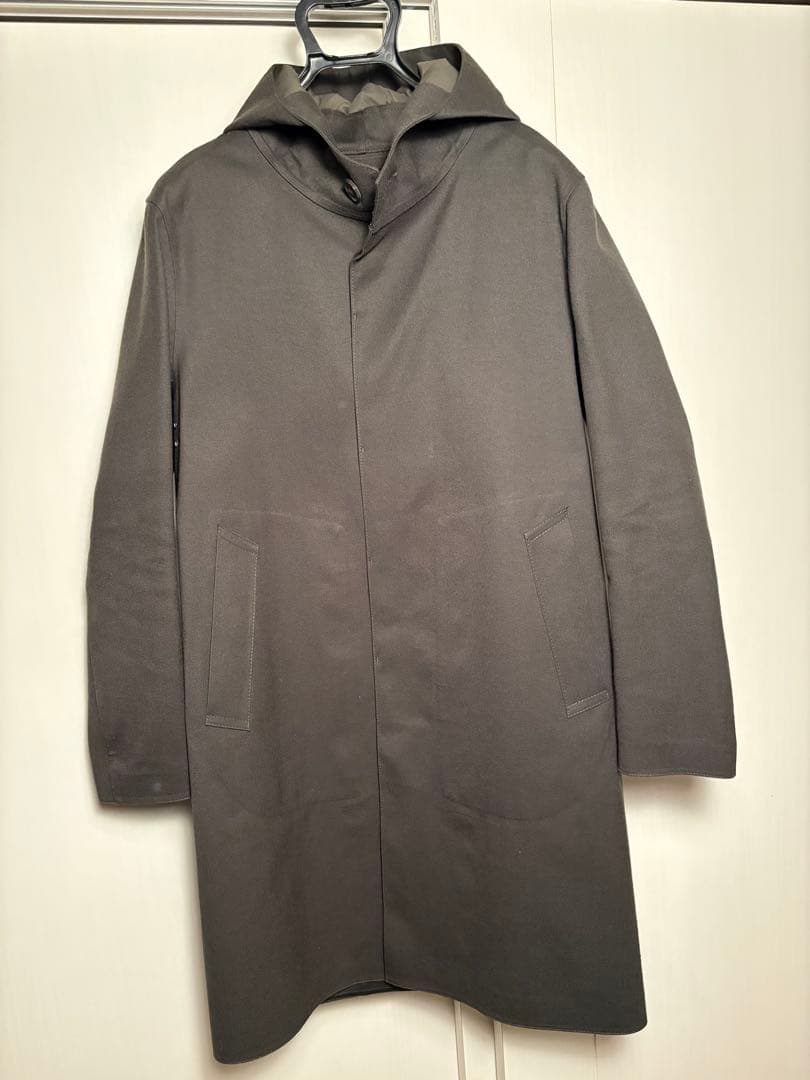 マッキントッシュ　フード付きゴム引きコート