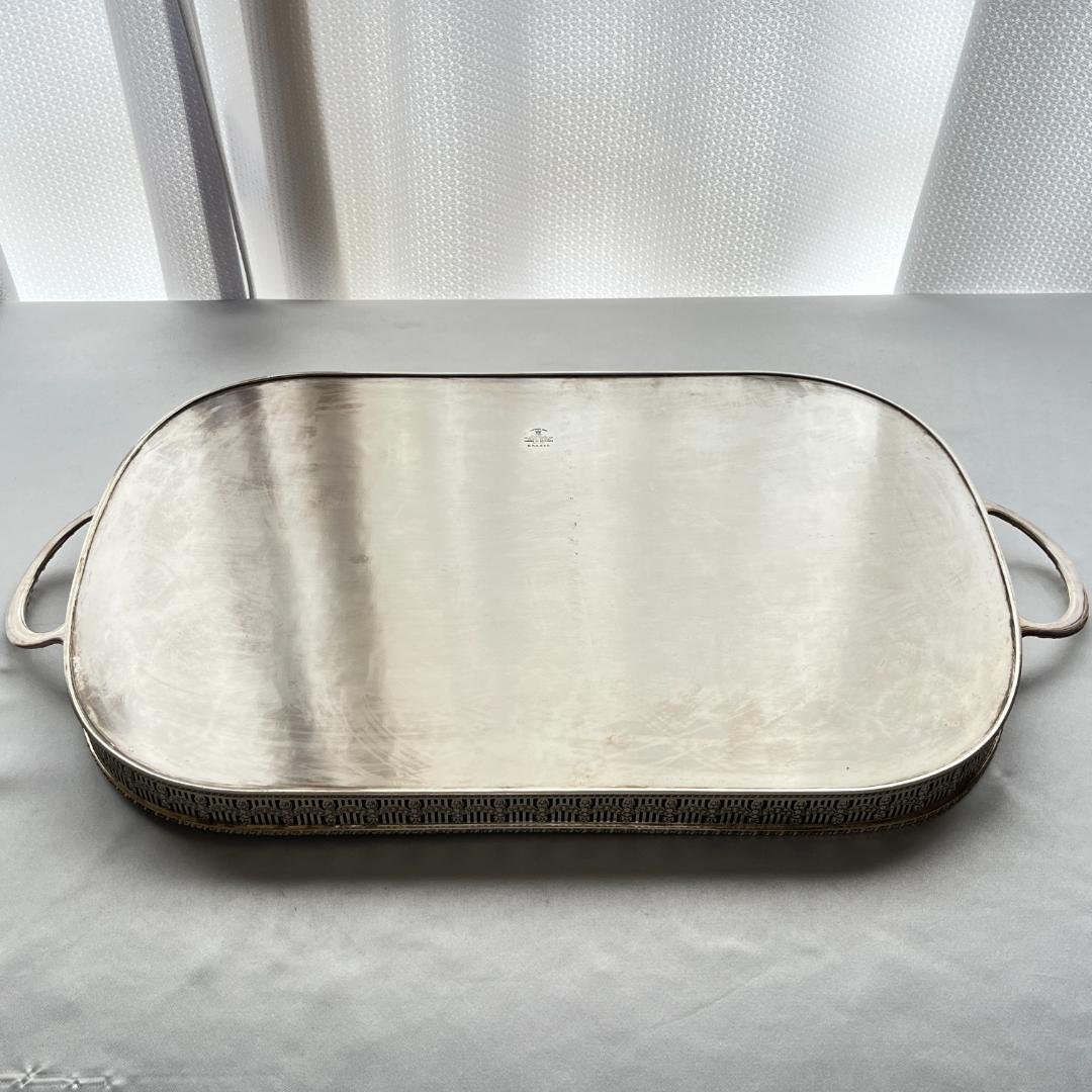 【Viners】 ギャラリートレー 56cm 【シルバープレート】 ハンドル